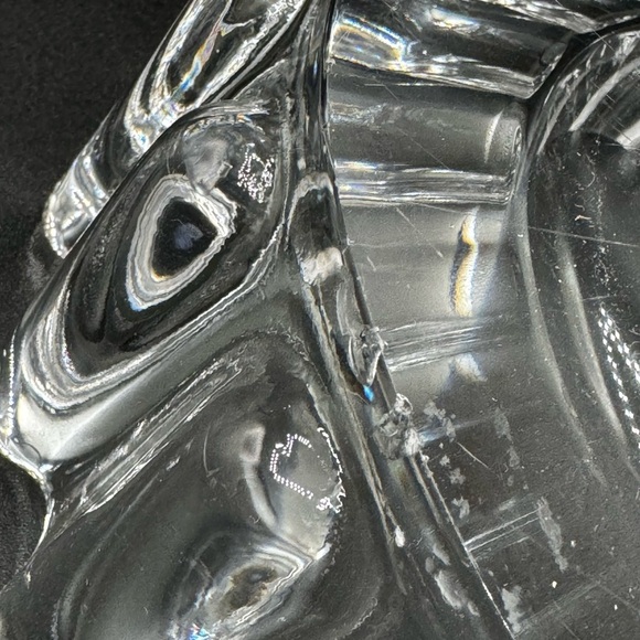 1970s Orrefors Princess Cut Swedish Crystal Glass Dish - Picture 14 of 17